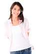 Casual woman smiling