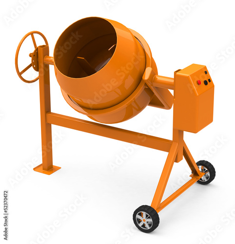 Illustration: Der Betonmischer Der Betonmischer