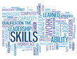Vektor: SKILLS Tag Cloud (performance talent personal development goals) SKILLS Tag Cloud (performance talent personal development goals)
