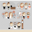 Cute vector  characters