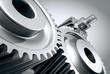 Close up of machine gears.