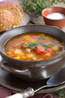 Soup with beans and vegetables.