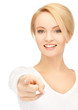 Foto: businesswoman pointing her finger businesswoman pointing her finger
