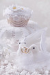White doves with rings