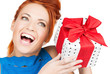 girl with gift box