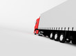 Illustration: red truck isolated on white red truck isolated on white