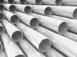3D chrome tubes - high technology background.