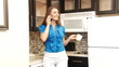 I got the job? businesswoman getting good news