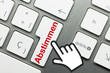 Abstimmen Tastatur Hand