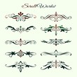 Scroll works Design, Ornamental decorative Elements