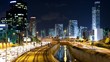 Traffic Time Lapse - Ayalon Freeway -Tilt Down