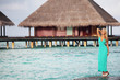 woman on tropical beach