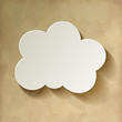 Vektor: Cloud Wolke Papier Vintage Cloud Wolke Papier Vintage