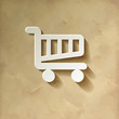 Einkaufswagen Icon Vintage