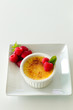 Creme Brulee with rasperries