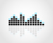 Digital equalizer vector illustration