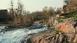 Waterfall on the River Mountain Tikich. Buki village, Ukraine