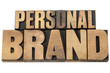 Photo: personal brand in wood type personal brand in wood type