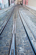 Seilbahnschienen in Lissabon