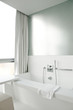 Illustration: Modern white bathroom interior Modern white bathroom interior