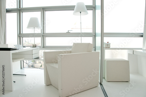 Illustration: white living room interior white living room interior