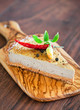 Photo: Tart with chicken liver and pepper, selective focus Tart with chicken liver and pepper, selective focus