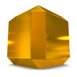 cube 3d golden