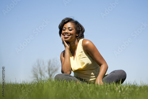 Photo: woman outdoors woman outdoors