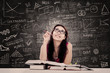 Photo: College student study in the class College student study in the class