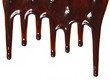 chocolate streams isolated on white background