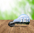 Photo: Nuclear power plant in bulb Nuclear power plant in bulb