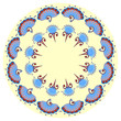 Vector round ornament.