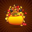 Vector: vector illustration of casino background with roulette vector illustration of casino background with roulette