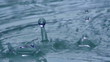 Drops of Water. Slow Motion at a rate of 480 fps