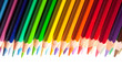 Photo: Border from multicolored pencils Border from multicolored pencils