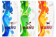 vector illustration of restaurant wine bar menu design