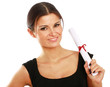 Photo: Beautiful woman student with diploma Beautiful woman student with diploma