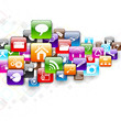 Vector: vector illustration of network formed by colorful glossy button vector illustration of network formed by colorful glossy button