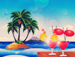 Cocktails on the beach