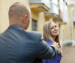 Man trying to get acquainted with woman