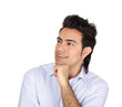 A portrait of a businessman standing
