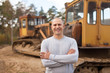 Portrait of tractor operator