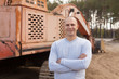 tractor operator at workplace