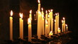 Burning candles in Saint Peter Church, Portovenere