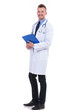 young doctor holding his notepad