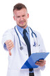 young doctor with very bad news