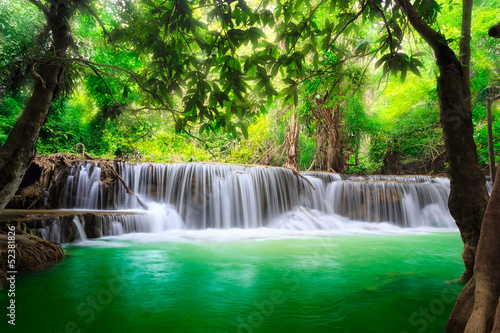 Fototapeta Thailand waterfall in Kanjanaburi