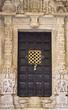Close-up image of ancient India doors