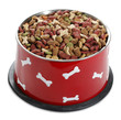 Dog food in bowl