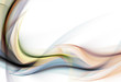 Abstract elegant color waves on white background